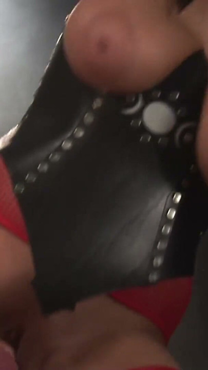 Man has a brunette mistress riding him in a dungeon | Clip 2