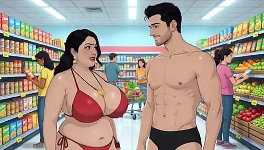 Desi geile indische ehefrau animationsvideo mit hindi-audio
