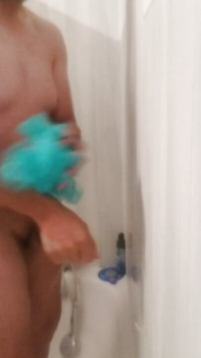 In the shower