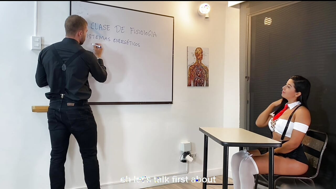 Hot Biology Teacher Fucks His Big Tits Horny Latina Female Pupil