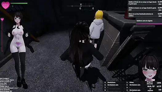 +18 nacktes waifu in einem abenteuer -Geheimer exhibitionist