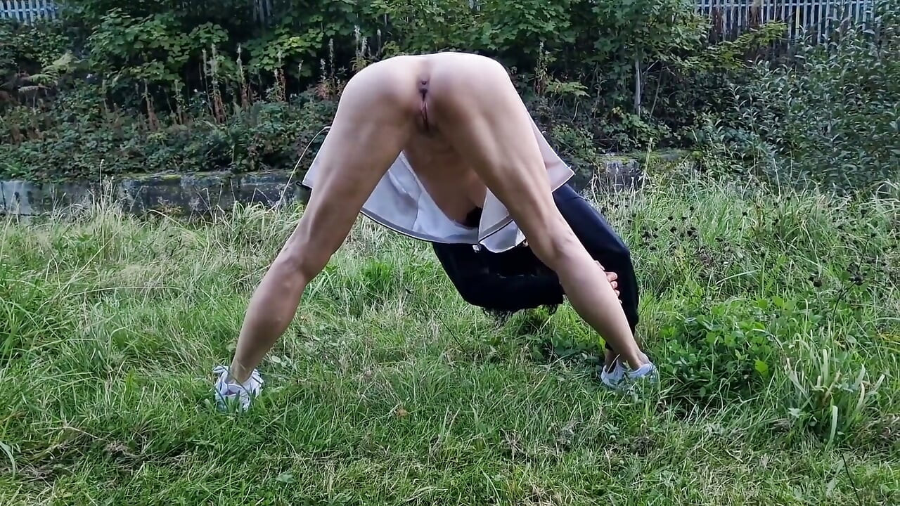 Risky Outdoor Nudity, Gaping Showing Cervix and Pissing
