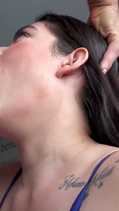 Face Fuck Tour - 18yo Latina Taking Biggest Dick Of Her Life Deep | Clip 1