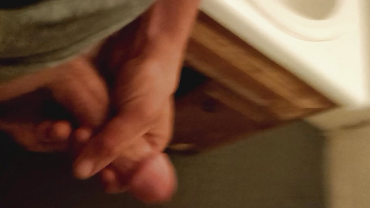 Precum all over my cock