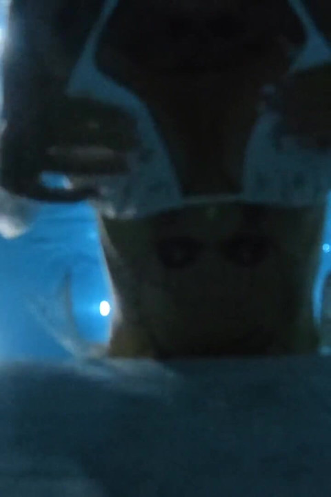 Underwater Swim at Night