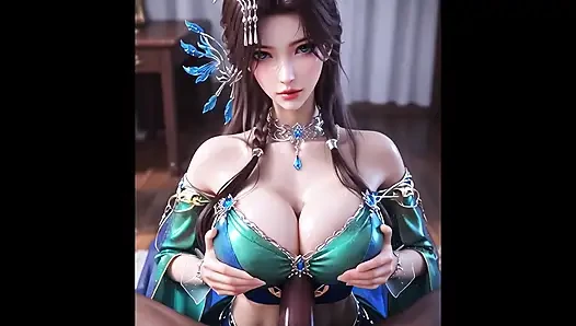 3D-mädchen aus einer anderen simulation- 3D-animation hentai