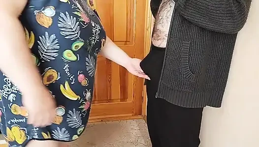 morning boner and masturbation of my cock by stepmom to cum