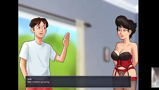 SUMMER TIME SAGA!! HOT MILF MOTHER-IN-LAW  SEX SECNE!