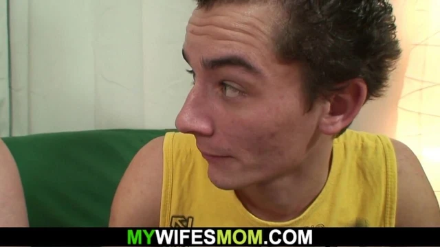 Big boobs mother-in-law pleases him