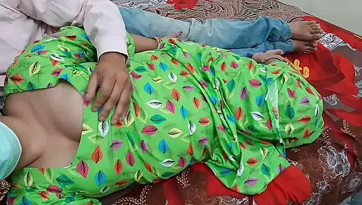 Step mom was upset, step son found out - Indian step mom and Step son share single bed