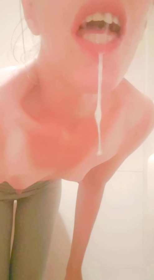 Soraya drinking milk