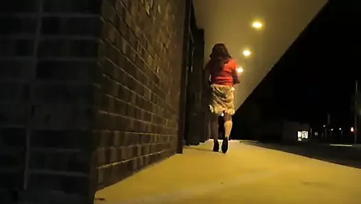 cd walking in sheer skirt