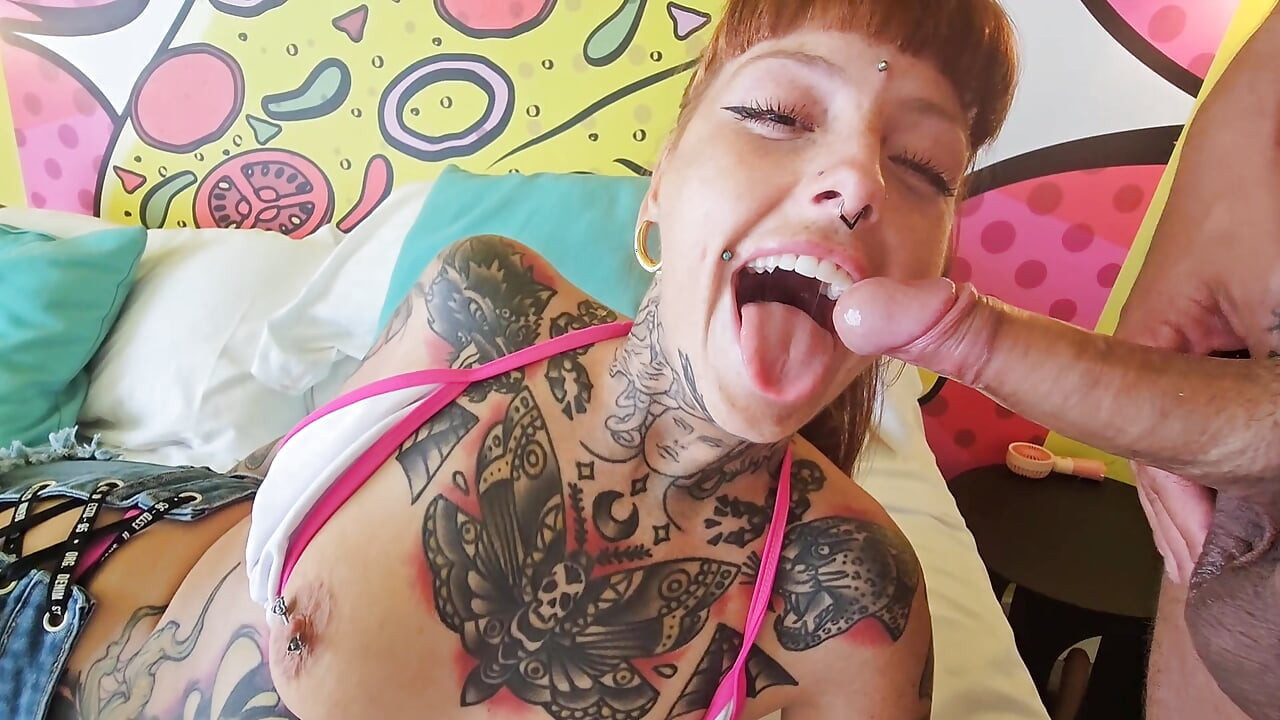 Πρωκτικό βαθύ λαρύγγι και ανοιχτές στο ξενοδοχείο στην Ισπανία