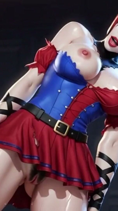 Harley Quinn with a tight pussy, big clit, and wet. | Clip 1