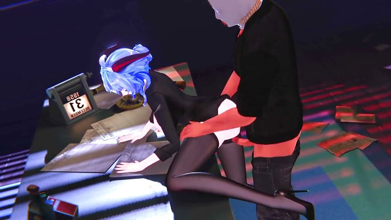 Genshin Impact - Ganyu Tengah Malam di Kantor - Animasi Hentai 3D