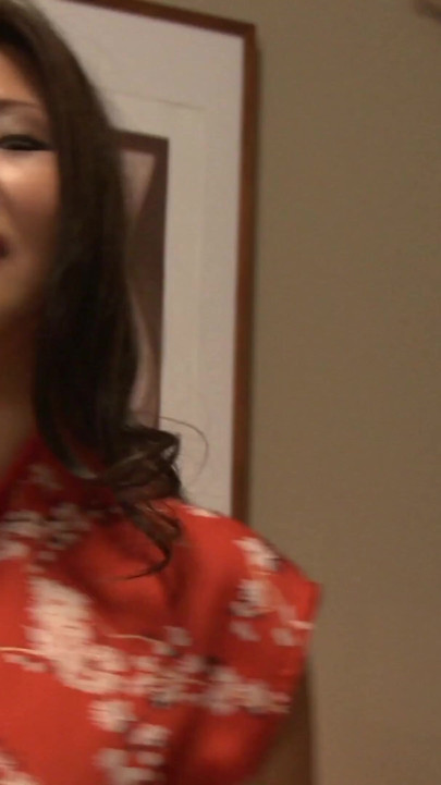 Lovely Asian chick massaging a dick with her wet pussy | Clip 1