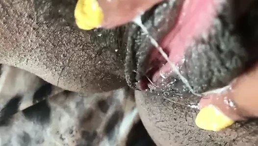 EXTREME CLOSEUP  SQUIRTING