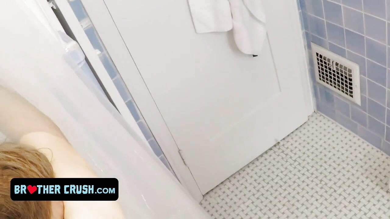 Athletic twink step brother jerks off with and fucked by older step brother pov