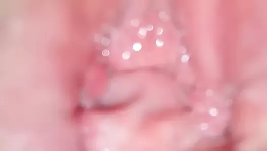 Hairy pink pussy white boobs show closeup pornstar honey