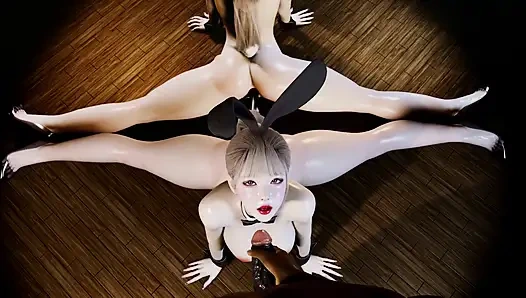 3 boyutlu büyük memeli Asyalı dansçı çıplak büyük götü büyük dildoyla sikiliyor