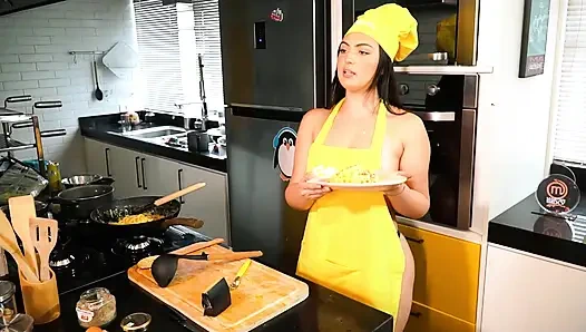 Hot Lesbian Latinas cooking - Part 3 - SFW