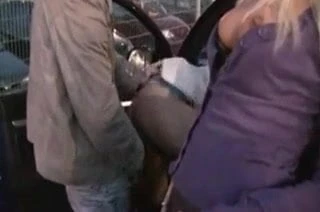 Two Girls Fucked By A Stranger At The Parking