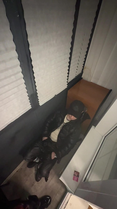 Leather Biker Piss on Leather Scally Chav Guy