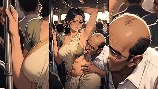 Cewek nakal India dientot habis-habisan sama pria tua yang bejat di dalam bus - bagian 1