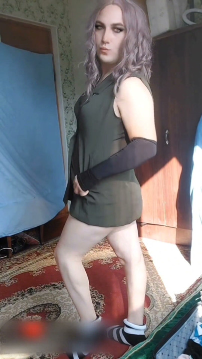 Crossdressing tricks if you don't have a girl dresses don't worry you can make it from your own boy | Clip 1