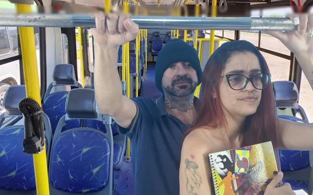 I Got Fucked on Public Transport and He Cummed on Me and Left My Ass Creamy