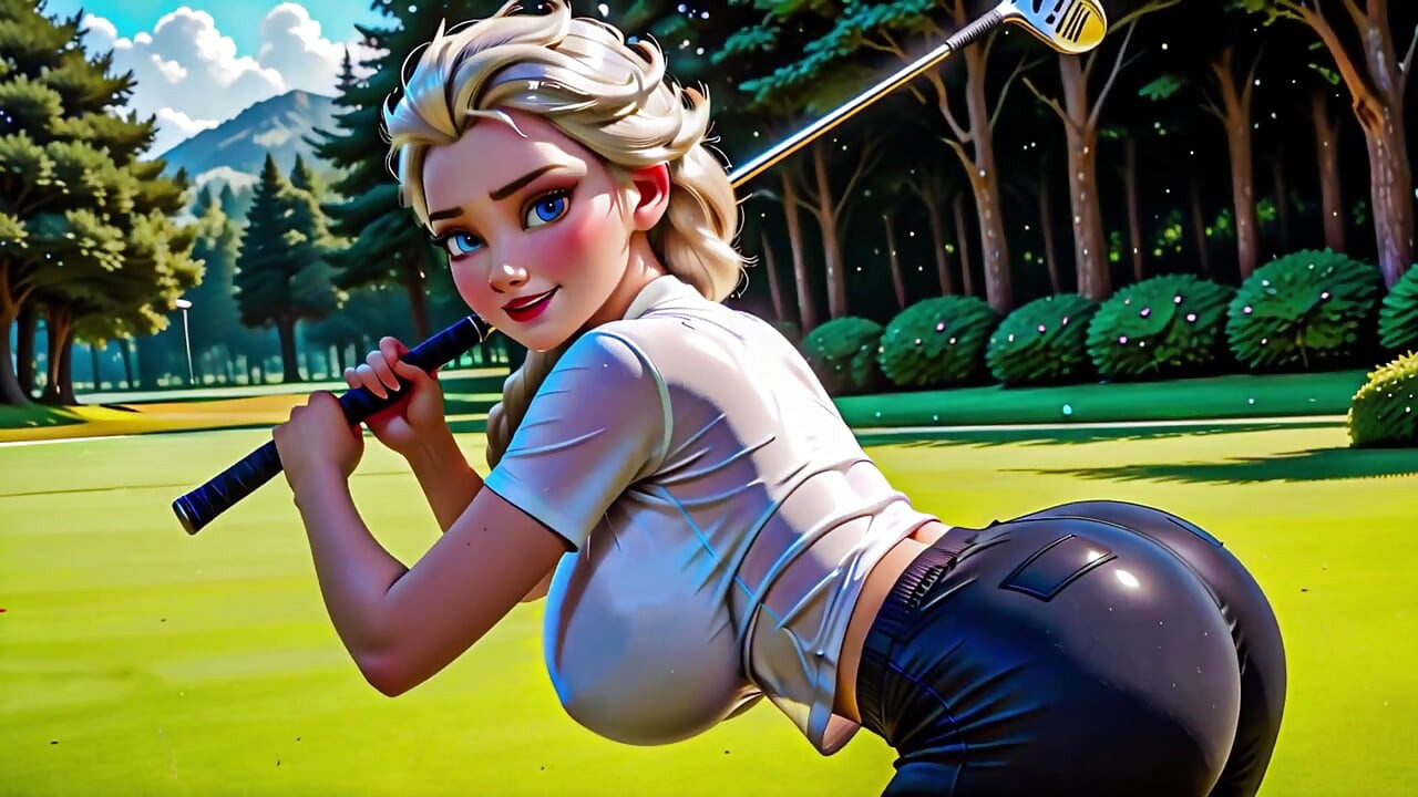 Gadis golf -ai Generated-