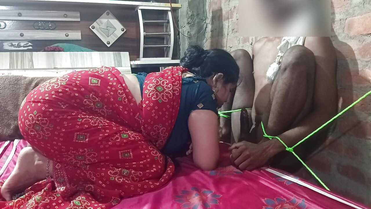 Sister-in-law tied up and fucked her own brother-in-law and masterbated in the room itself.