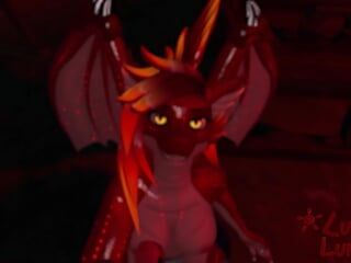 Futa Dragon соблазняет твой член перед скачкой на нем в видео от первого лица и кончает тебя с помощью сисьок (chillout VR)