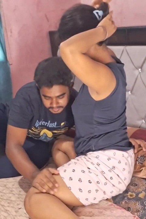 Desi Indian Step Sister Was Left by Her Step Brother on the Pretext of Giving Her a Massage