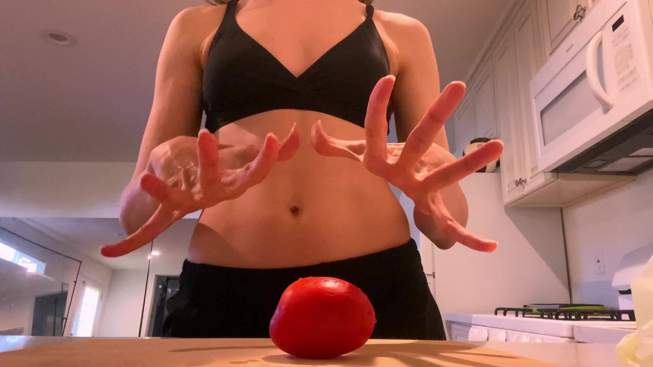 Making Salad in Bikini