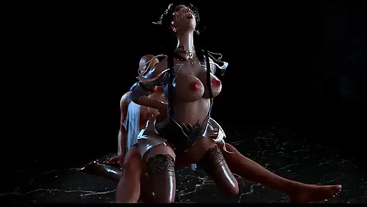 Hintern-Render aus einer anderen Welt, 3D Animation Hentai