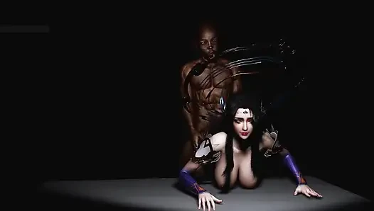 3 boyutlu kızıl tanrıça alevi uyandırıldı - 3 boyutlu animasyon hentai