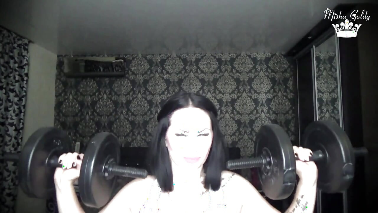 Strong shoulders muscles worship! Sport motivation for pathetic loser like you !
