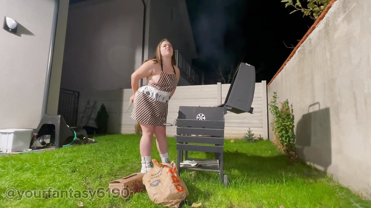 Fart Tasting Bbq with BBW Wearing Apron