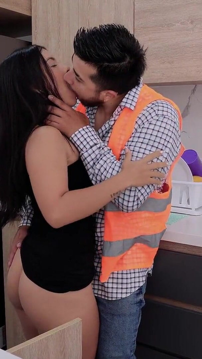 Thrilling moment from "Hot wife cheats on her husband with bricklayer, paying with body - Melanie Caceres"