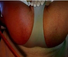 Sissy Michelle rubbing herself through panties