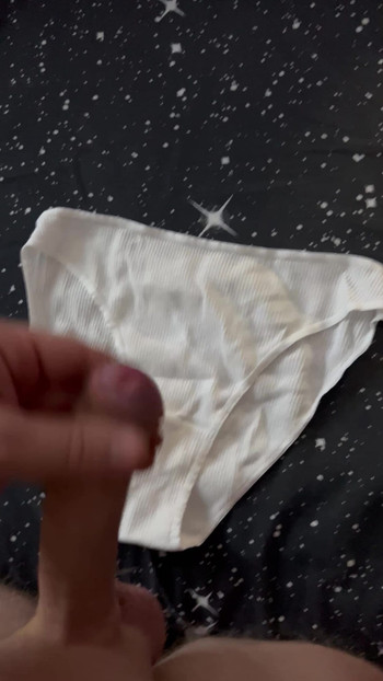 Cum in White Panties . Panties Cumshot