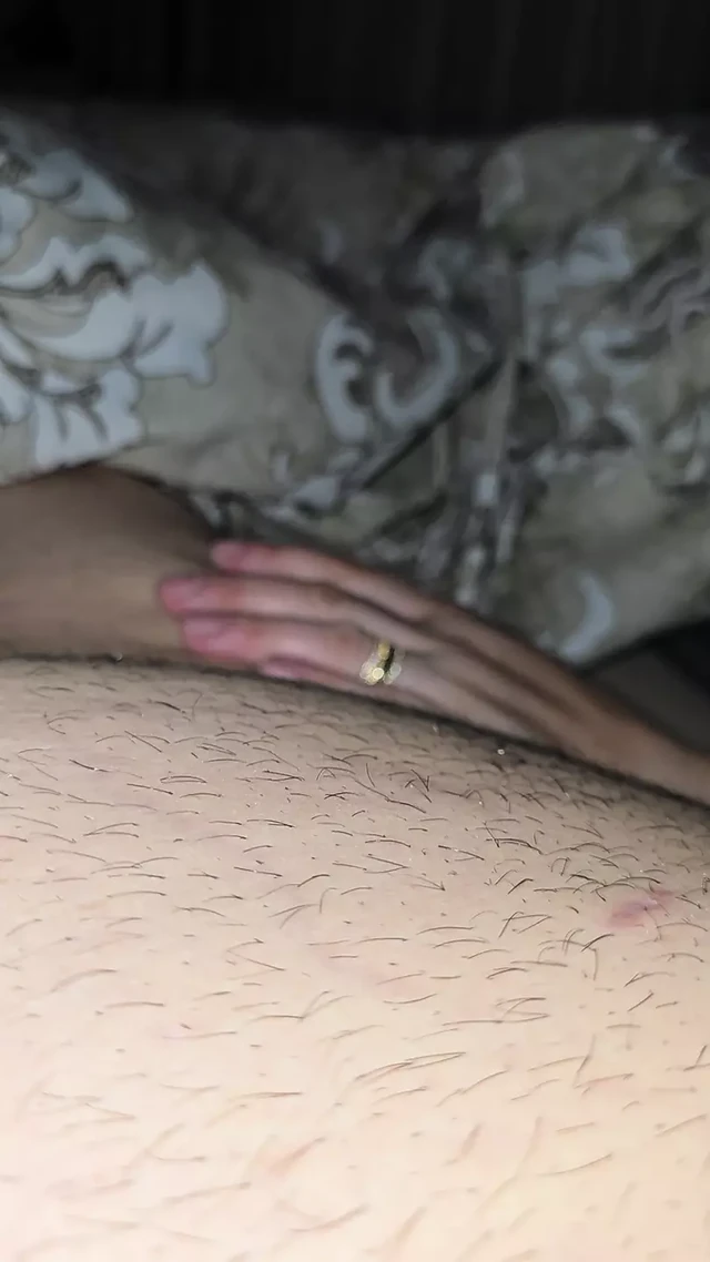 Will step mom hand slip into step son dick or not