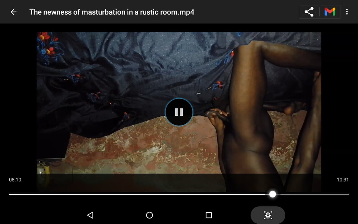 The newness of masturbation in a rustic room