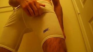 Cum through spandex Bike Short