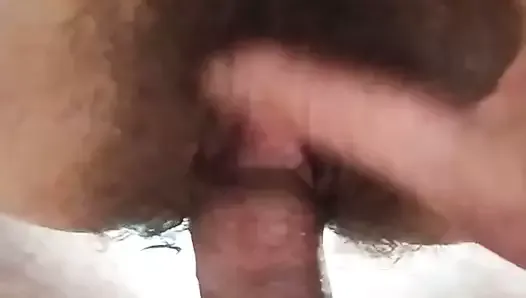 Dana's very hairy pussy penetrated