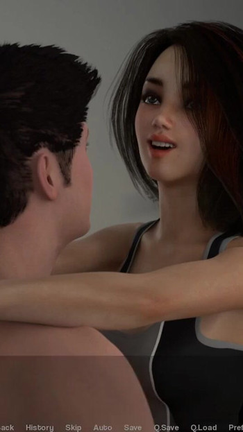 Captivating moment from "Away From Home (Vatosgames) Part 38 Fingering A Maid And Fucking A Model By LoveSkySan69"