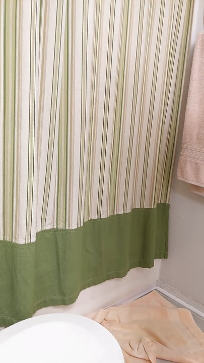 long, rough bathroom jerk
