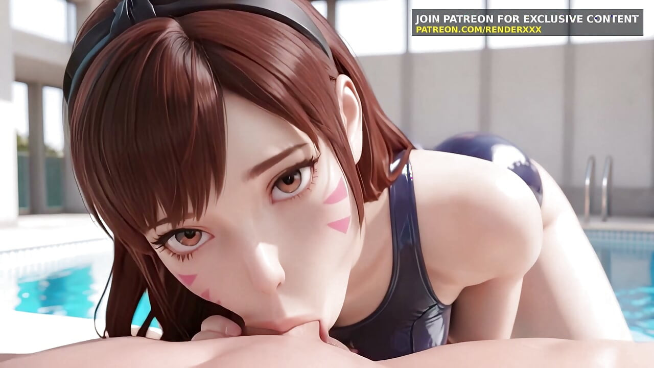 Animasi 3D: Overwatch Dva Taking Swimming Lessons Uncensored Hentai