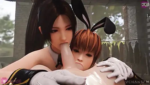 Зайчики, минеты и сосание яиц